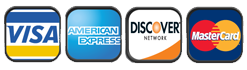 We Accept Visa MasterCard Discover and American Express in 95821 